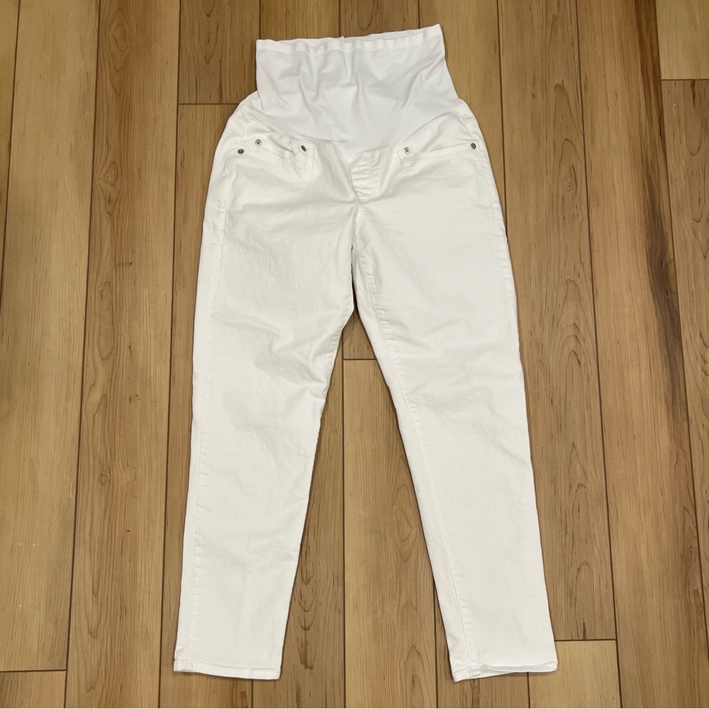 Gap Maternity White Jeans